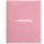 MIQUELRIUS Collegeblock "Notebook EMOTIONS" DIN A5 rosa kariert 120 Blatt