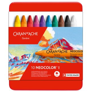 CARAN DACHE Wachsmalstift NEOCOLOR I 10er Etui