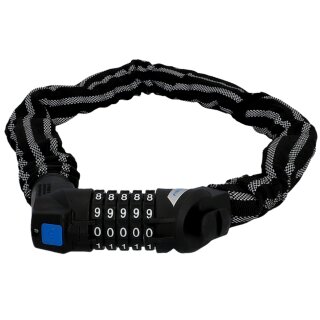 FISCHER Ketten-Fahrradschloss Reflex Zahlen Länge: 800 mm