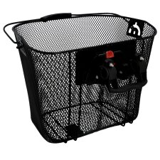 FISCHER Fahrrad-Lenkerkorb mit Schnellbefestigung schwarz