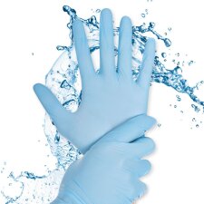 HYGOSTAR Nitril-Handschuh Rapid-On S blau puderfrei 100...