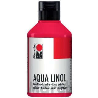 Marabu Aqua-Linoldruckfarbe karminrot 250 ml