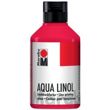 Marabu Aqua-Linoldruckfarbe karminrot 250 ml