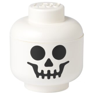 LEGO Mini-Aufbewahrungskopf STORAGE HEAD SKELETON 360 ml weiß
