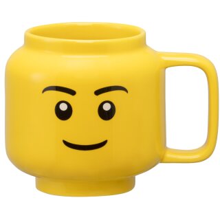 LEGO Kaffeetasse BOY 255 ml gelb im Karton aus Keramik