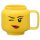 LEGO Kaffeetasse WINKING GIRL 530 ml gelb im Karton aus Keramik