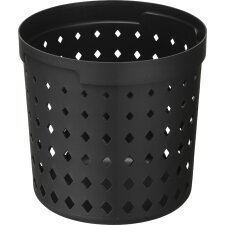 NHG Aufbewahrungskorb SEOUL ROUND ORGANIZER L PP schwarz