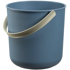 NHG Aufbewahrungseimer AKITA 10 Liter blau/hellbeige