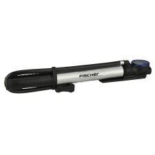 FISCHER Mini-Fahrrad-Standpumpe 2in1 für alle Ventile
