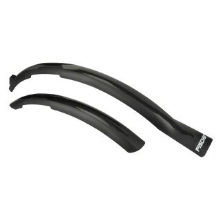 FISCHER Fahrrad-Spritzschutz-Set 26"-29" (66,04 - 73,66 cm) schwarz