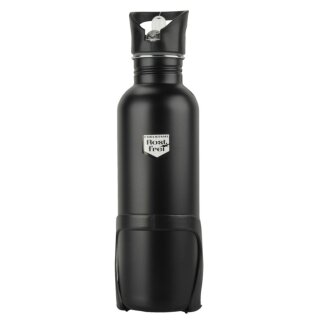 FISCHER Fahrrad-Trinkflasche 0,75 Liter schwarz inkl. Halter