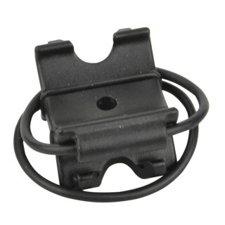 FISCHER Fahrrad-Universal-Pumpenhalterung schwarz aus Kunststoff