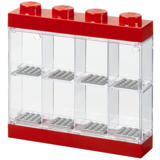 LEGO Minifiguren-Schaukasten DISPLAY CASE 8 rot