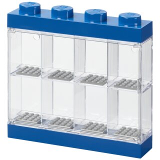 LEGO Minifiguren-Schaukasten DISPLAY CASE 8 blau