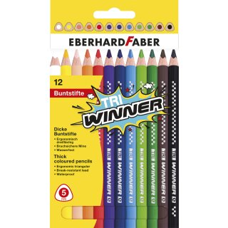 EBERHARD FABER Dreikant-Buntstift TRI WINNER 12er Etui