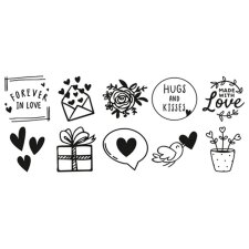 trodat Motivstempel-Set "Switch" - Liebesbotschaften