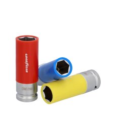 GOODYEAR Steckschlüssel-Satz 17/19/21 mm 3-teilig