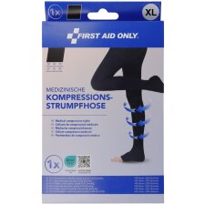 FIRST AID ONLY Kompressions-Strumpfhose XL schwarz