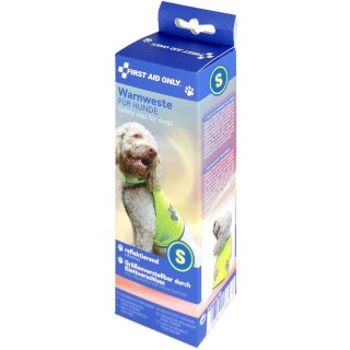 FIRST AID ONLY Hunde-Warnweste mit Pfoten-Print gelb S