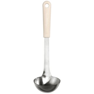 GastroMax Suppenkelle BIO Länge: 310 mm Edelstahl/creme