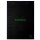 RHODIA Notizblock GREENPAD DIN A4 liniert schwarz 70 Blatt