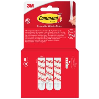 3M Command Wiederablösbare Universal-Strips Größe: M 8 Stück