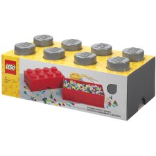 LEGO Aufbewahrungsstein STORAGE BRICK 8 12 Liter grau