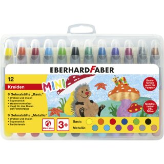 EBERHARD FABER Gelmalstift Basic & Metallic 12er Etui