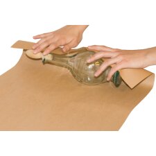 RAADHUIS Packpapier auf Rolle 700 mm x 5 m braun gestreift
