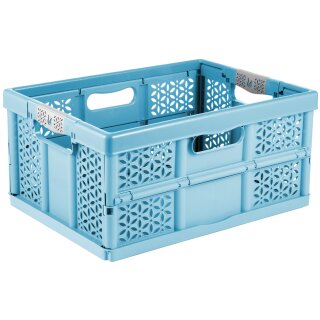 keeeper Profi-Klappbox "eco lea" 32 Liter sky blue