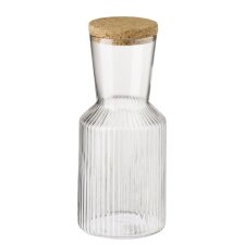 APS Glaskaraffe LINES 0,5 Liter glasklar inkl. Deckel aus...