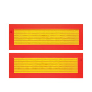 IWH Heckwarntafel für Anhänger 565 x 195 mm gelb/rot 2 Stück