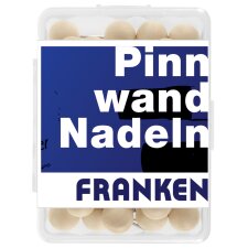 FRANKEN Holz-Pinnwand-Nadeln rund Inhalt: 40 Stück