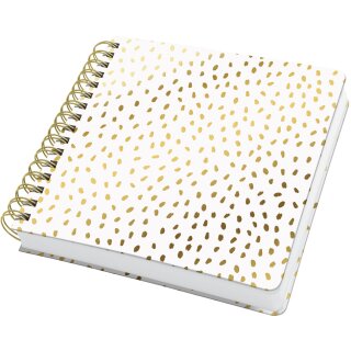 sigel Spiralbuch Jolie Inspire Square "Golden Rain" ca. DIN A5 quadratisch