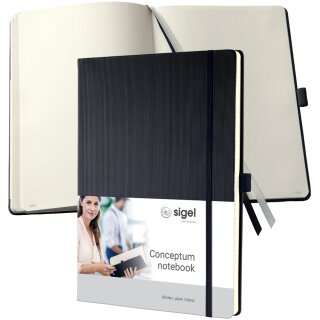 sigel Notizbuch Conceptum DIN A4 blanko blau