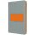 sigel Notizbuch Linescape DIN A5 kariert grau/neonorange
