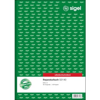 sigel Formularbuch "Reparaturbuch" A4 2 x 40 Blatt selbstdurchschreibend