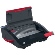 GBC Plastikbindegerät CombBind CB20 schwarz/rot/silber