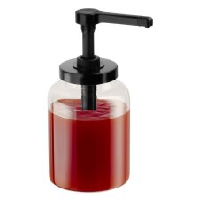 APS Dosierspender DISPENSA 1,7 Liter transparent/schwarz