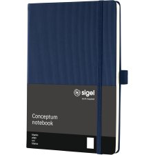 sigel Notizbuch Conceptum DIN A5 blanko blau 97 Blatt