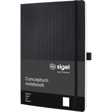 sigel Notizbuch Conceptum DIN A4 blanko schwarz 97 Blatt