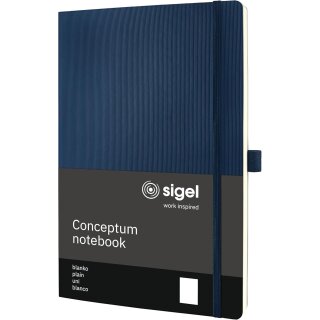 sigel Notizbuch Conceptum DIN A4 blanko blau 97 Blatt