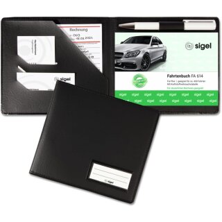 sigel Einband für Formularbuch DIN A6 quer PU anthrazit