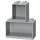 LEGO Bausteinregal-Set BRICK SHELF 2-teilig grau