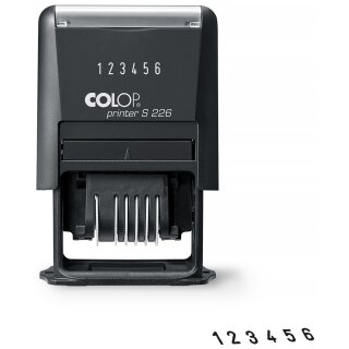 COLOP Ziffernstempel Printer S226 6-stellig schwarz