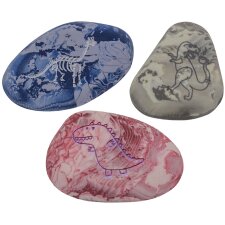 WEDO Kunststoff-Radierer Steine "DINOs" 3er Set