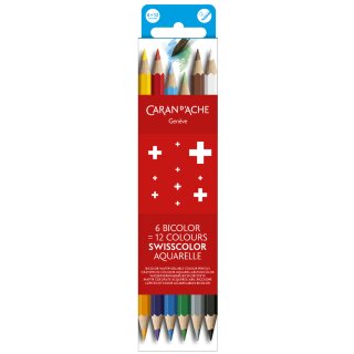 CARAN DACHE Buntstifte SWISSCOLOR BICOLOR Aquarelle