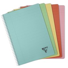 Clairefontaine Spiralbuch LINICOLOR DIN A4 strohgelb