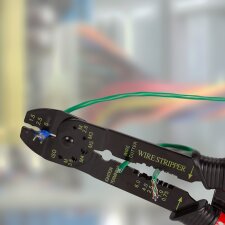 LogiLink Crimpzange mit Crimp-Sortiment schwarz / rot
