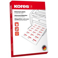 Kores Universal-Etiketten 70 x 33,9 mm weiß 100 Blatt